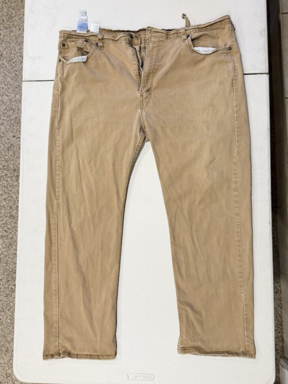 Levi’s Tan Khaki Straight Fit Jeans 40x26